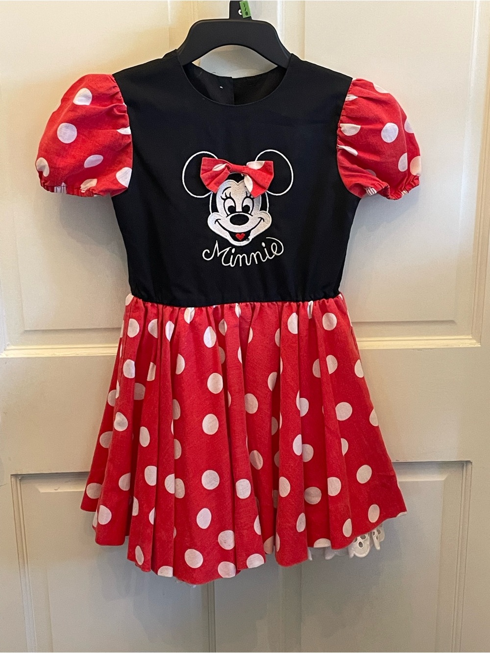 Walt Disney Minnie Mouse Red & Black Polka Dot Kids Dress Halloween costume